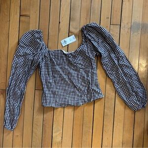 NWT Abercrombie plaid top